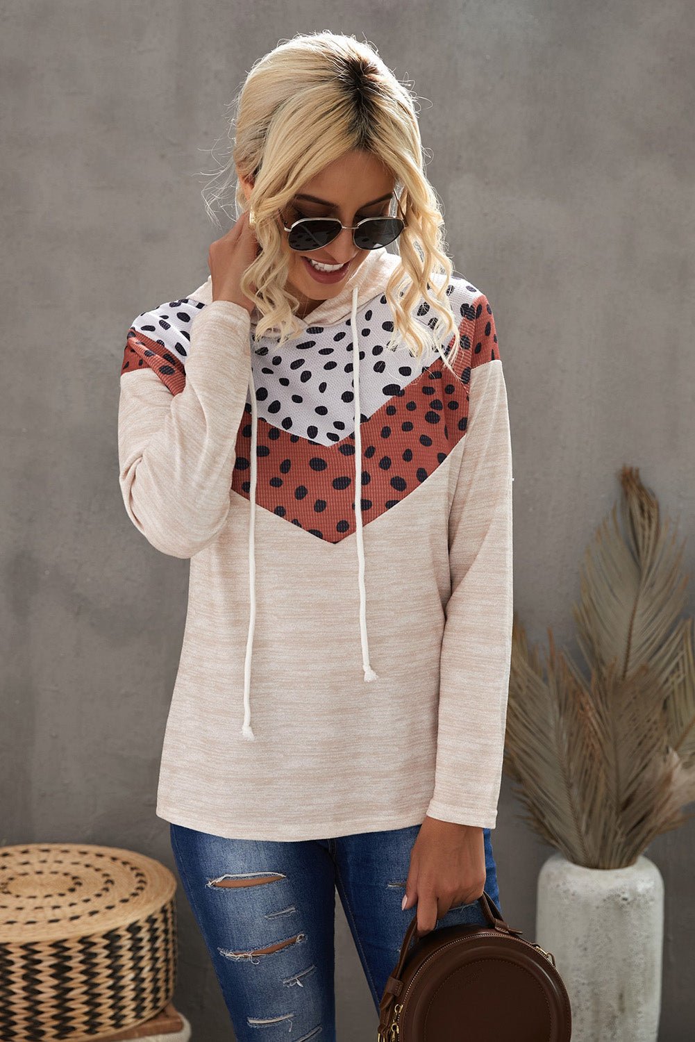 Fall in Love with our Printed Chevron Raglan Sleeve Hoodie - Embrace Effortless Beauty and Coziness that Lasts a Lifetime - Guy Christopher
