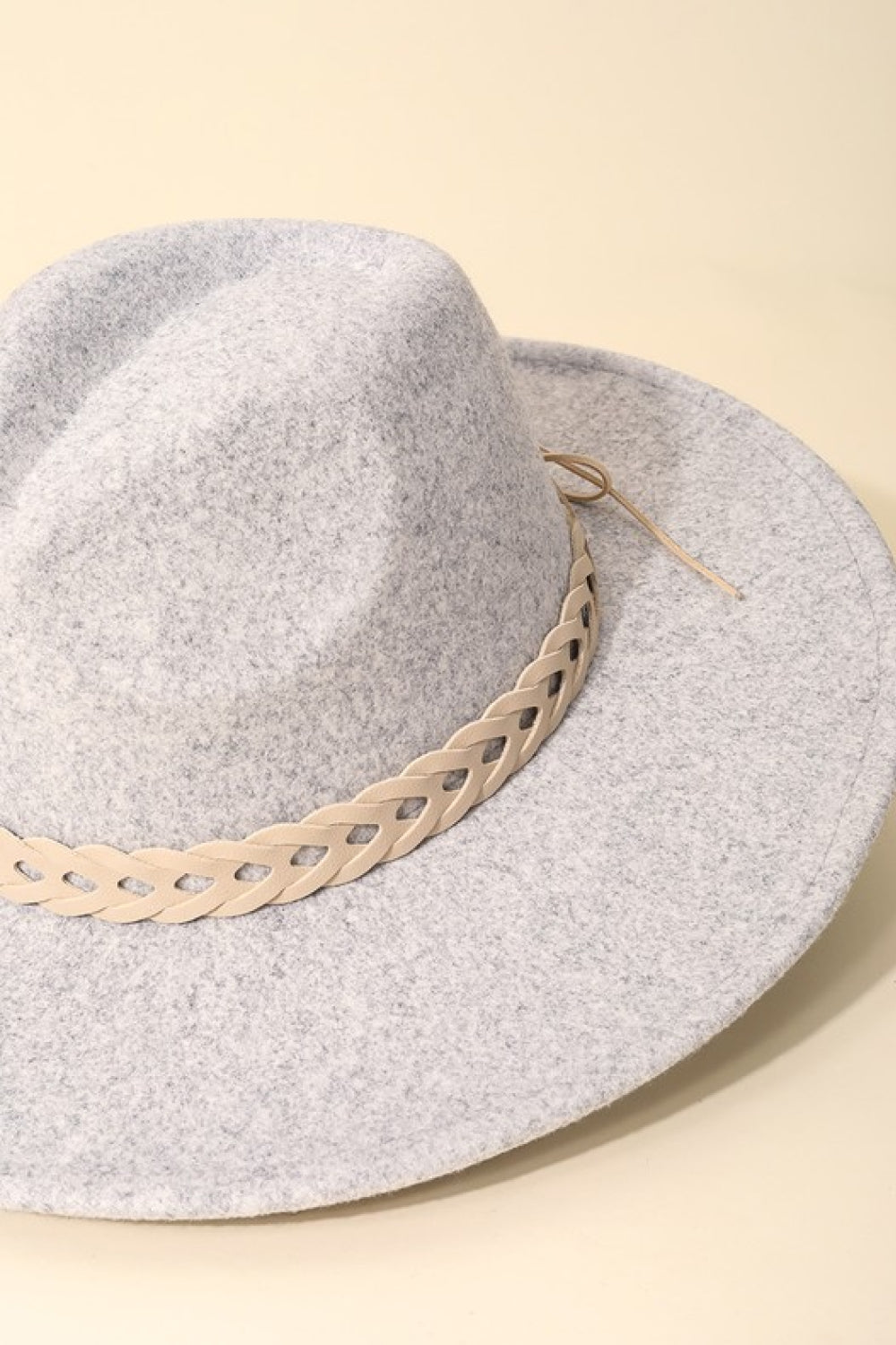 Fame Woven Together Braided Strap Fedora - Guy Christopher