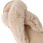 Faux Fur Crisscross Strap Slippers - Guy Christopher