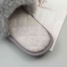 Faux Fur Open Toe Slippers - Guy Christopher