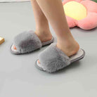 Faux Fur Open Toe Slippers - Guy Christopher