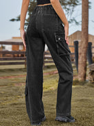 Straight Leg Cargo Jeans - Guy Christopher 