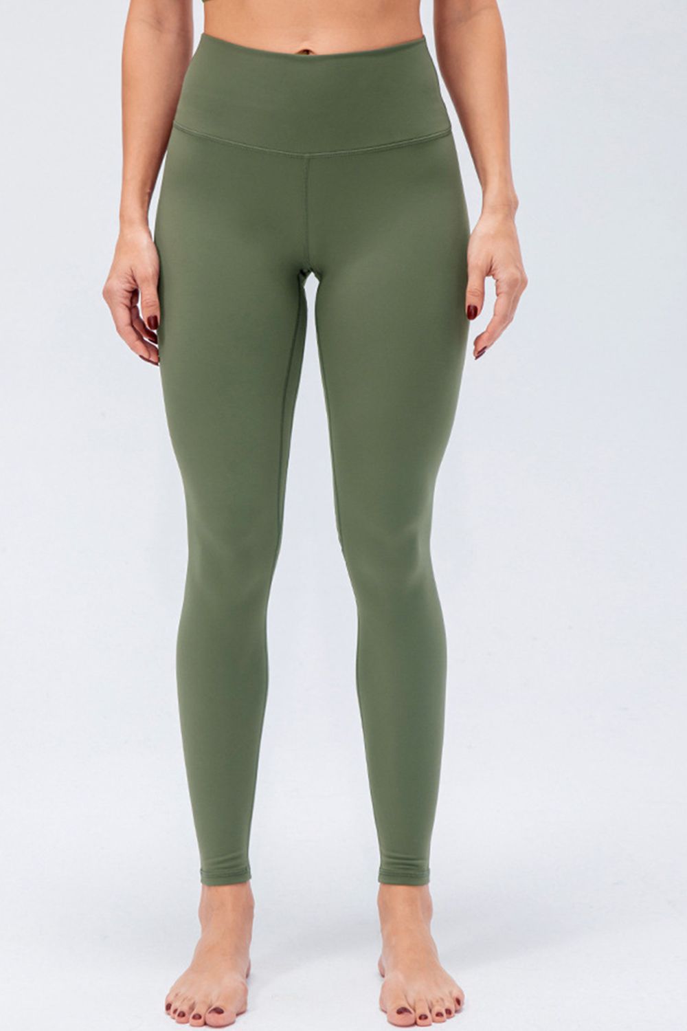 Wide Waistband Slim Fit Active Leggings - Guy Christopher 