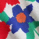 Floral Round Neck Drop Shoulder Sweater - Guy Christopher