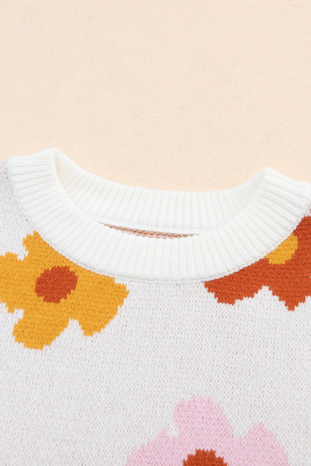 Floral Round Neck Sweater - Guy Christopher