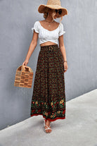 Floral Tied Maxi Skirt - Guy Christopher