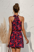 Floral Tied Sleeveless Mini Dress - Guy Christopher