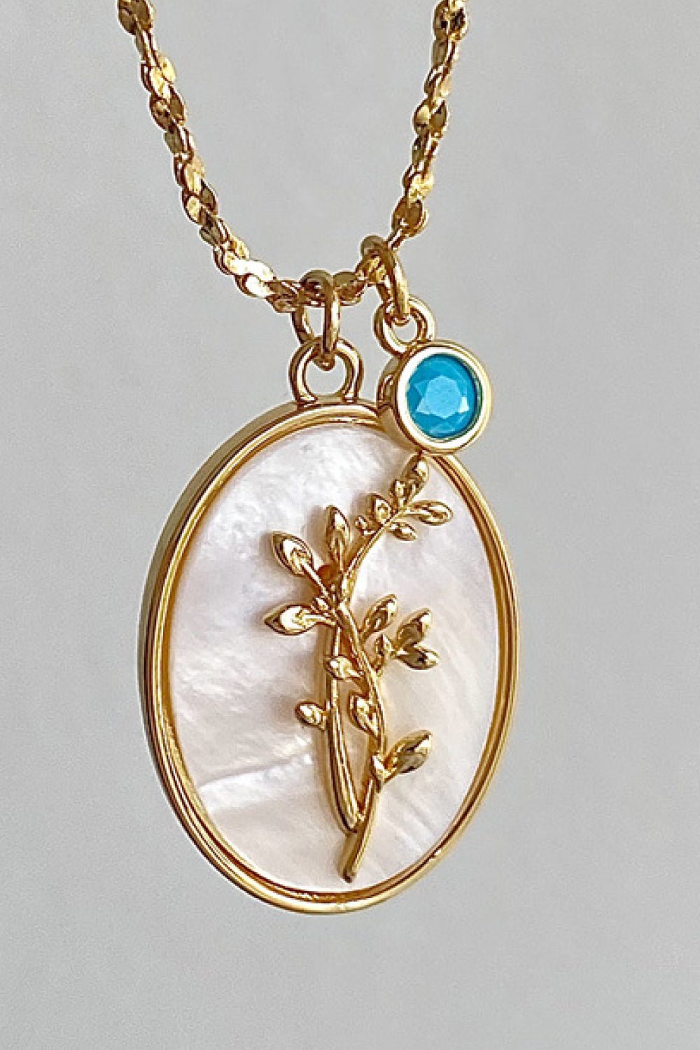 Flower Shell Pendant Copper Necklace - Guy Christopher