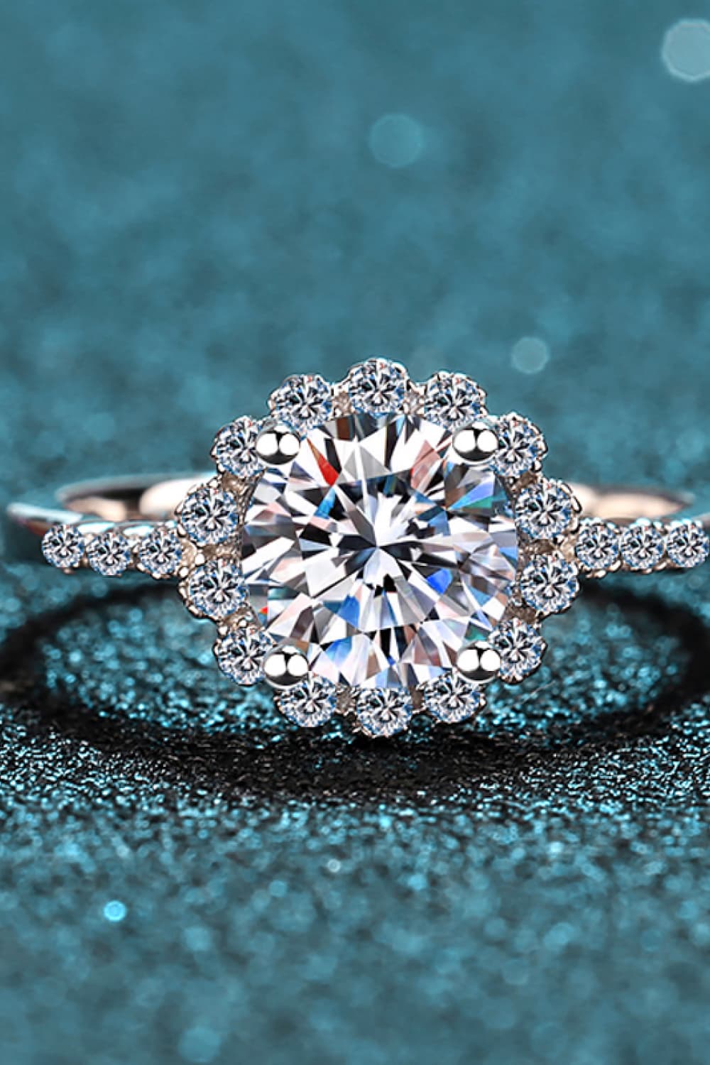 Forever Yours - A Mesmerizing Symbol of Eternal Love - Captivating Moissanite Halo Shines Forever - Guy Christopher