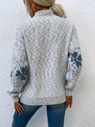 Four Leaf Clover Mock Neck Sweater - Guy Christopher