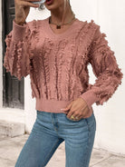 Frill Trim V-Neck Sweater - Guy Christopher