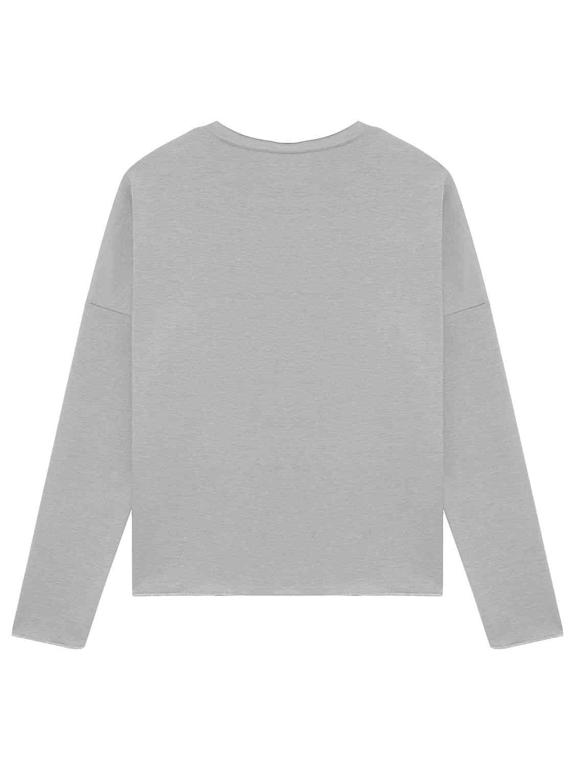 Full Size Graphic Round Neck Dropped Shoulder Sweatshirt - Guy Christopher