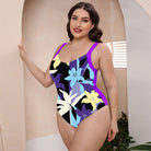 Full Size Printed Scoop Neck Sleeveless One-Piece Swimsuit - Guy Christopher