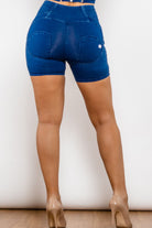 Full Size Zip Closure Denim Shorts - Guy Christopher