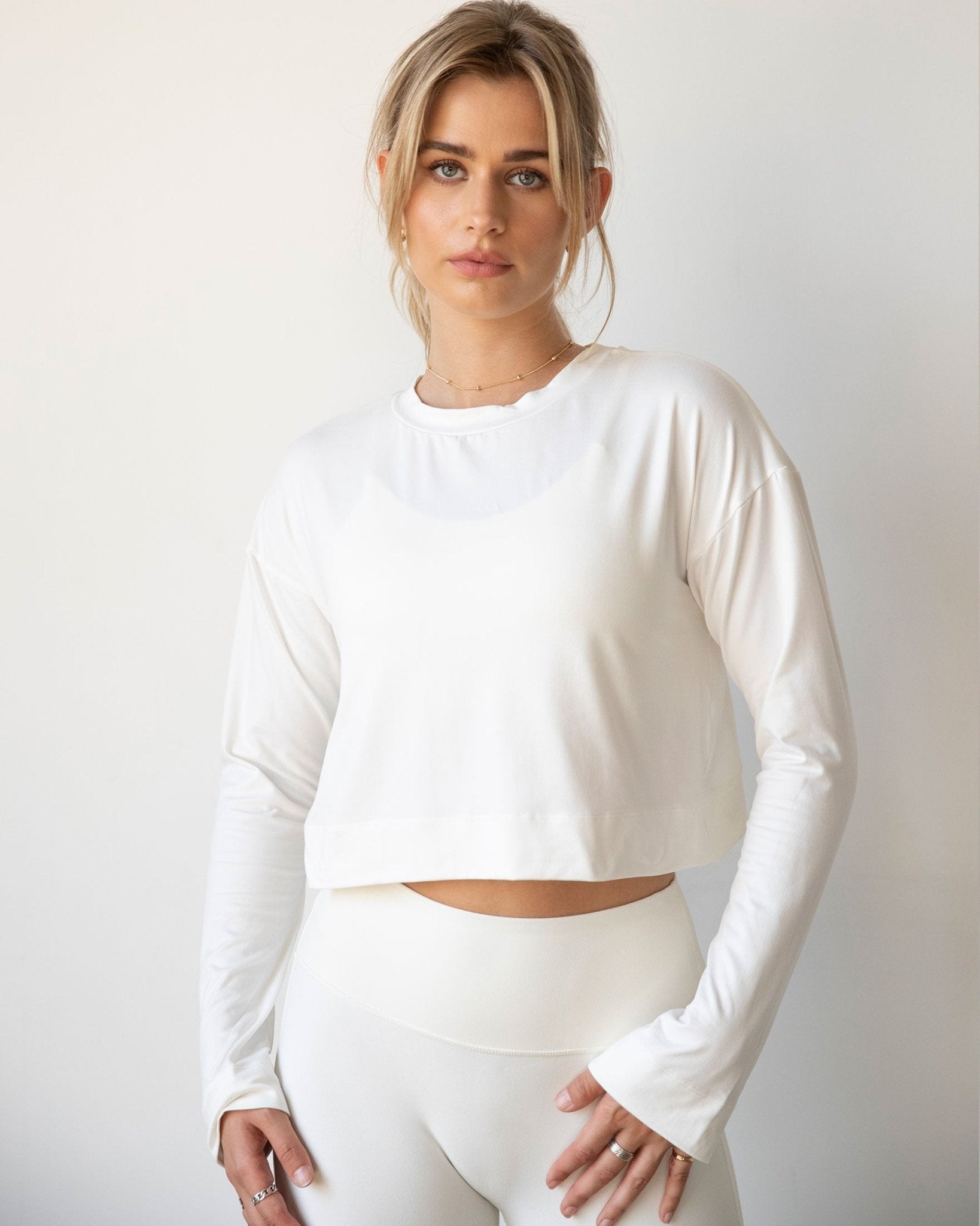 Go With The Flow Crop Long Sleeve - Guy Christopher