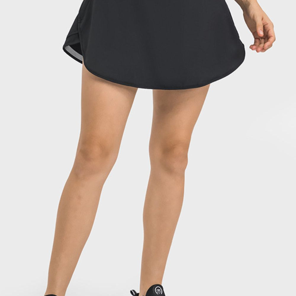 Goddess of Fitness - Embrace your Inner Divinity with the Enchanting Wide Waistband Sports Skort - Move with Grace and Confidence. - Guy Christopher