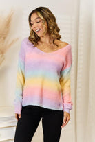 Gradient V-Neck Sweater - Guy Christopher