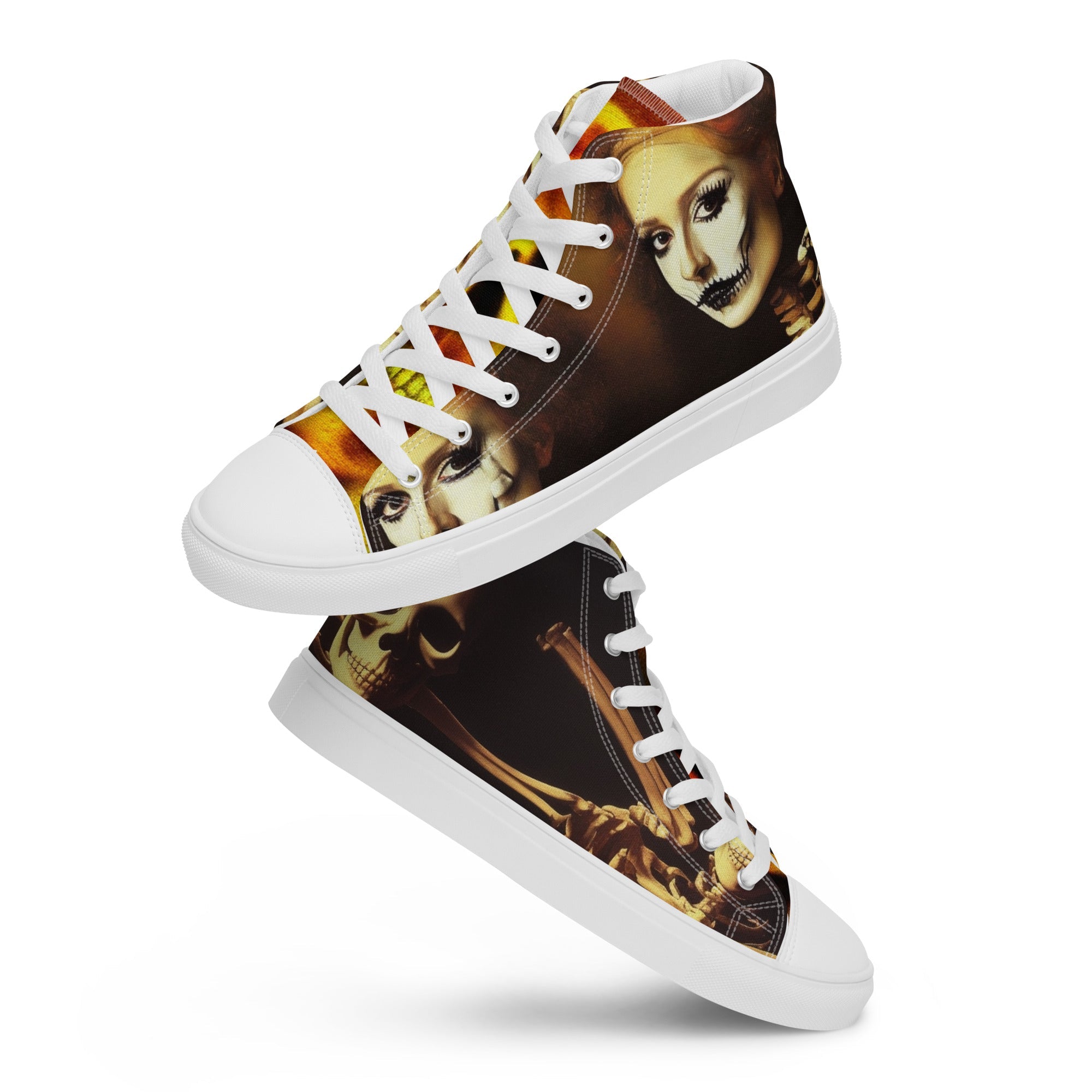 Guy Christopher's High Top Canvas Shoes - Step into a world of whimsy and poetic charm - Showcase your unique style with handcrafted footwear that reflects your individuality. - Guy Christopher