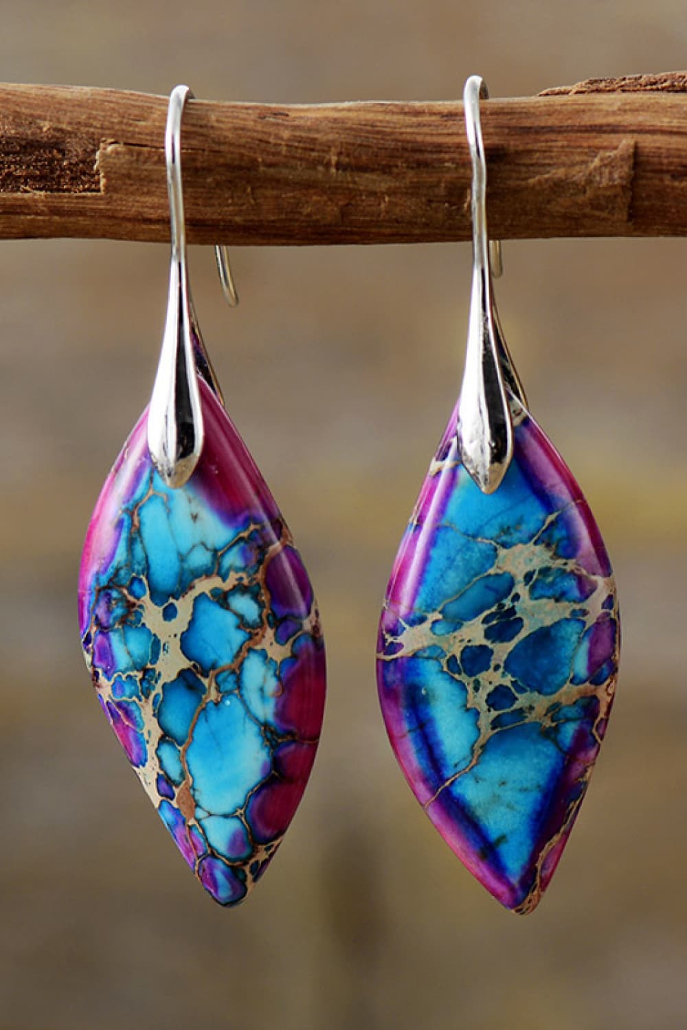 Handmade Natural Stone Dangle Earrings - Guy Christopher