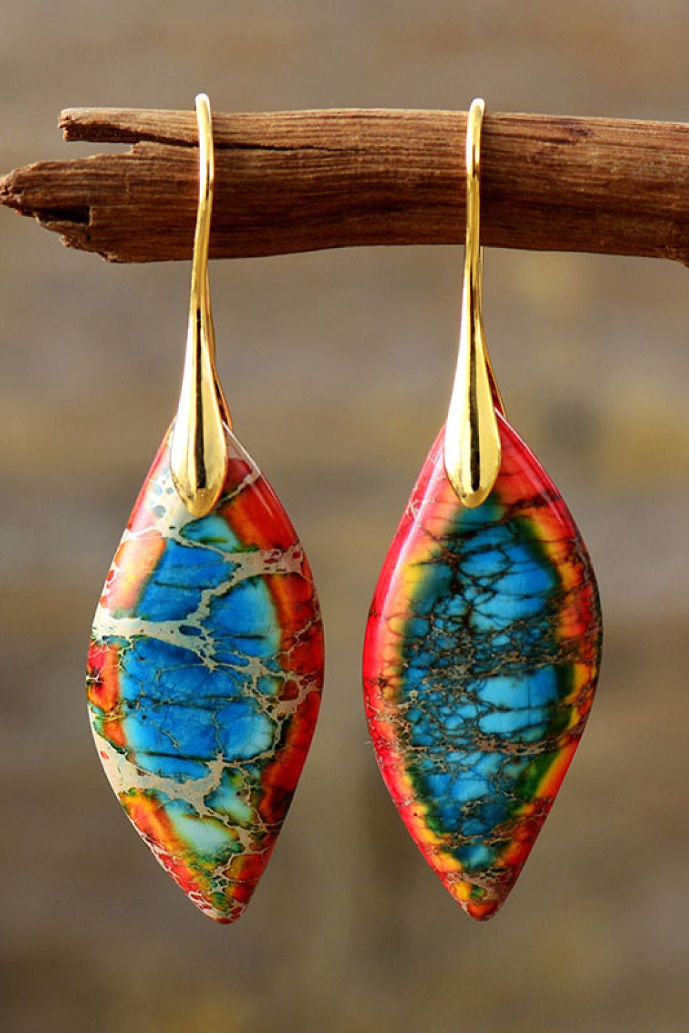 Handmade Natural Stone Dangle Earrings - Guy Christopher