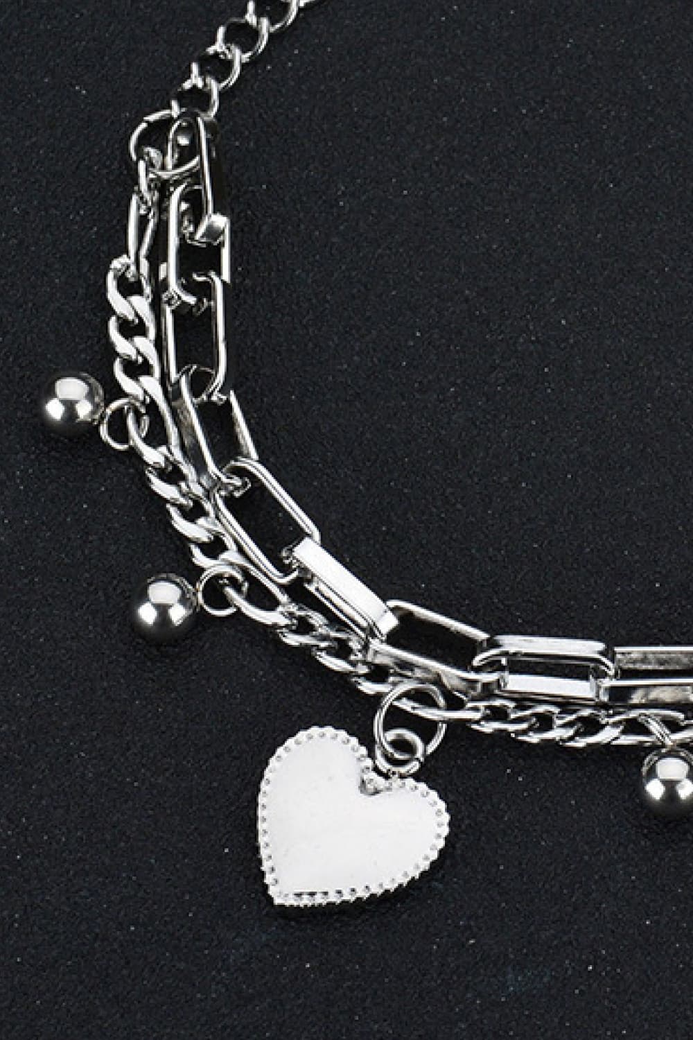 Heart Charm Stainless Steel Bracelet - Guy Christopher