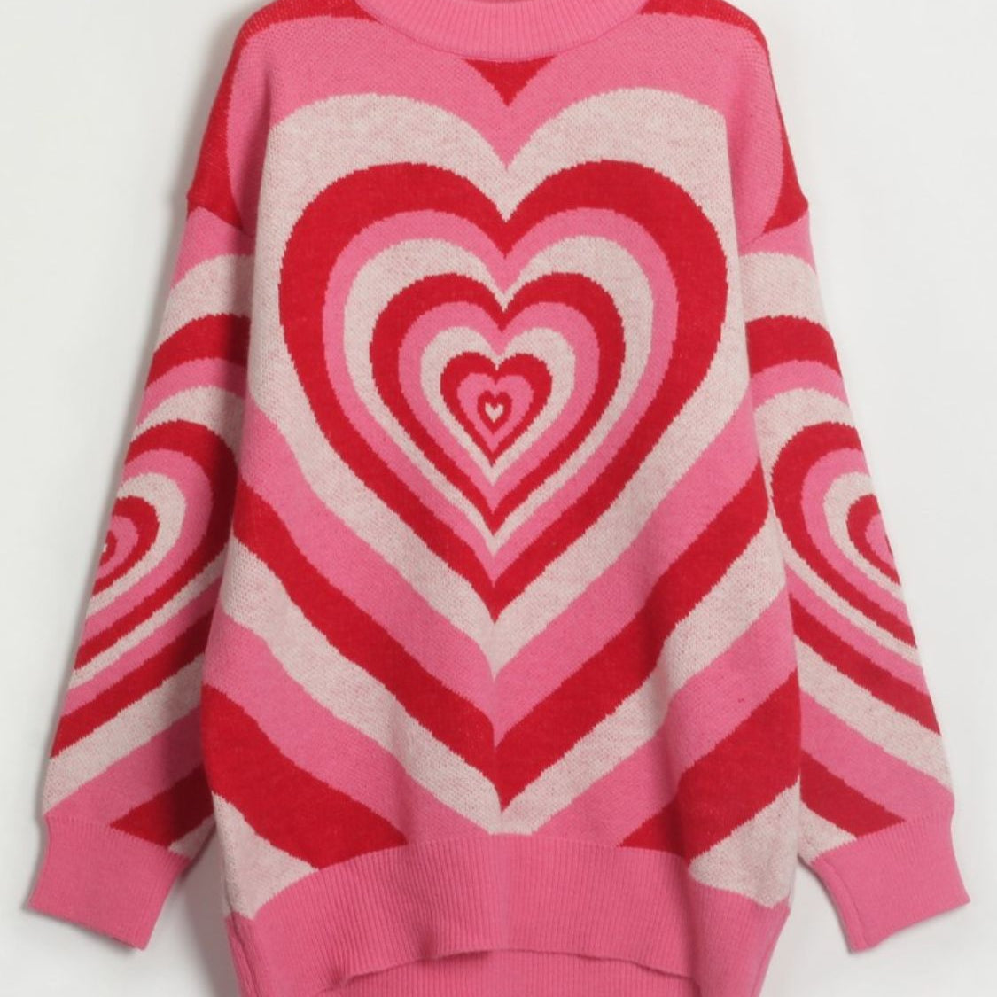 Heart Dropped Shoulder Sweater - Guy Christopher