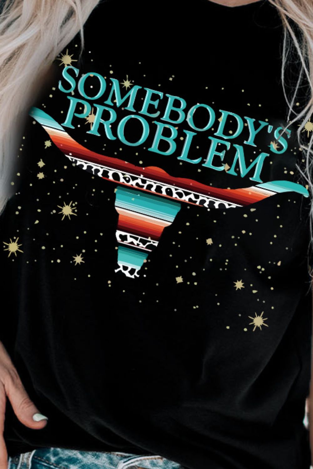 Heartbeats and Mystery - Indulge in the Allure of Somebody's Problem Graphic Tee Shirt. - Guy Christopher