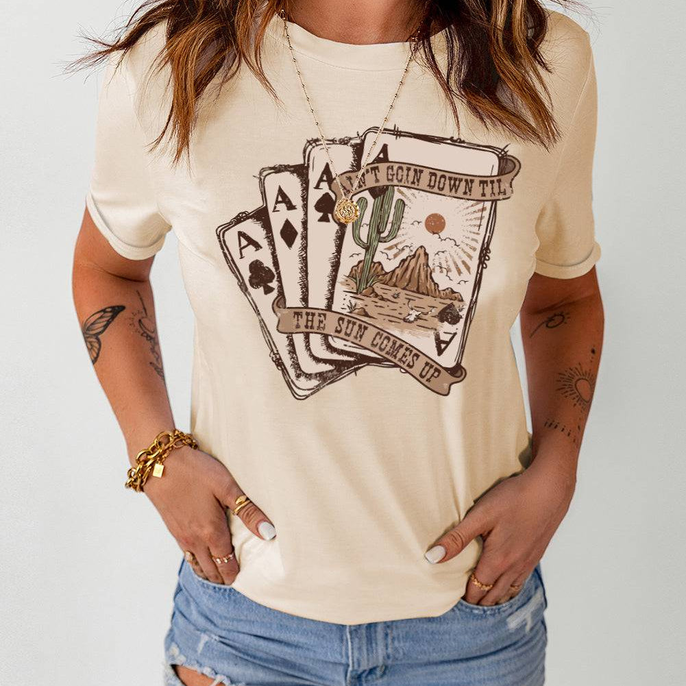 Heartfelt Romance Poker T-Shirt - Win Hearts with Every Step - Soft and Stretchy Comfort. - Guy Christopher