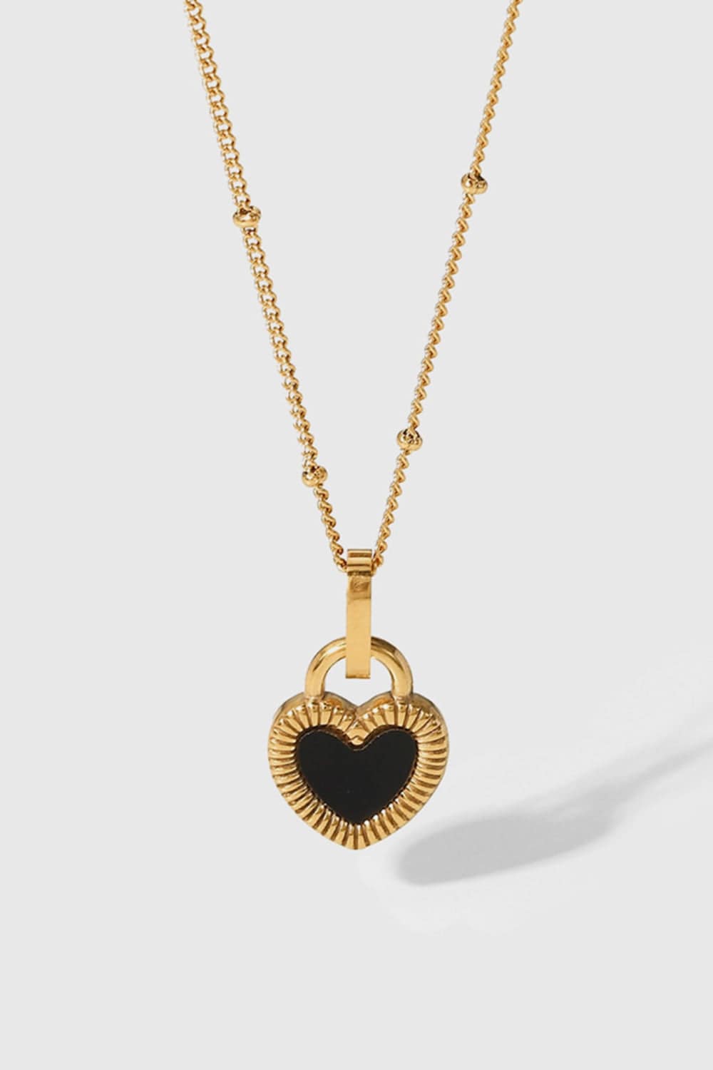 Heart's Delight - Let love shine through you with our Contrast Heart Pendant Necklace - Express your deepest feelings in a timeless way. - Guy Christopher