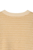 Herringbone pattern crew neck sweater - Guy Christopher