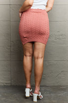 HIDDEN Cable-Knit Sweater Mini Skirt - Guy Christopher