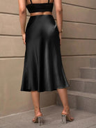 High Waist Midi Skirt - Guy Christopher