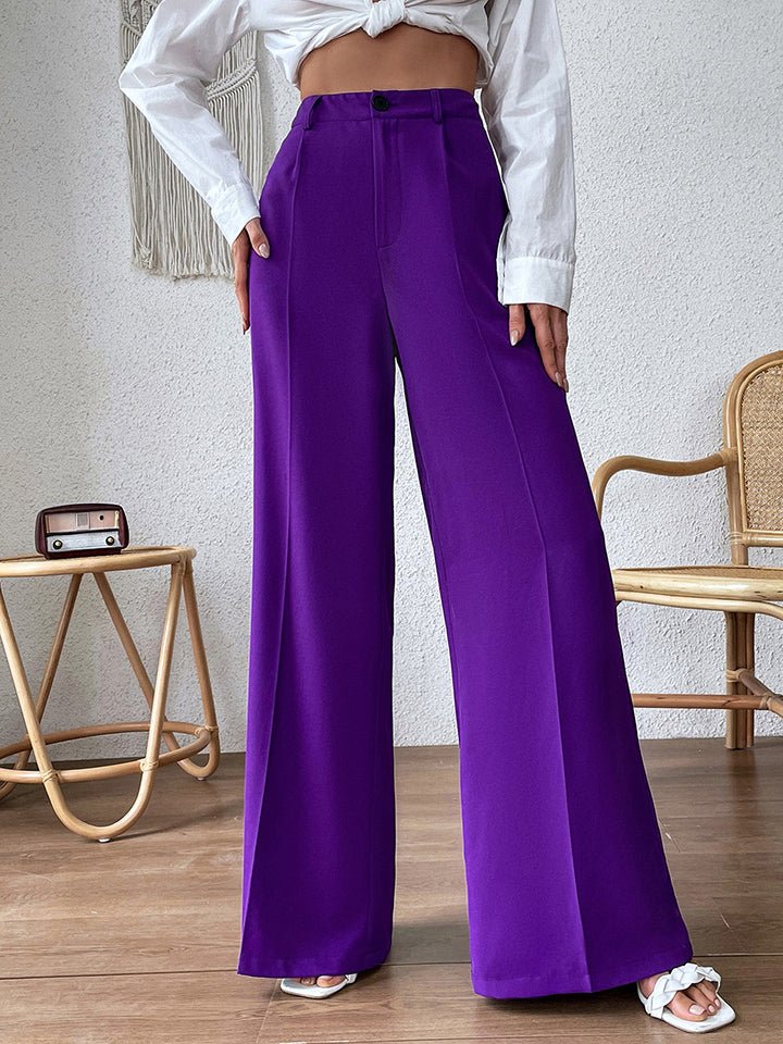 High Waist Wide Leg Pants - Guy Christopher