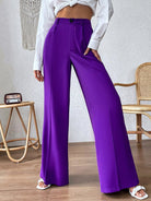 High Waist Wide Leg Pants - Guy Christopher