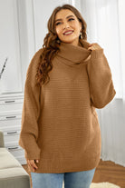 Horizontal Ribbing Turtleneck Sweater - Guy Christopher