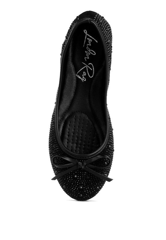 Hosana Rhinestones & Stud Embellished Ballet Flats - Guy Christopher