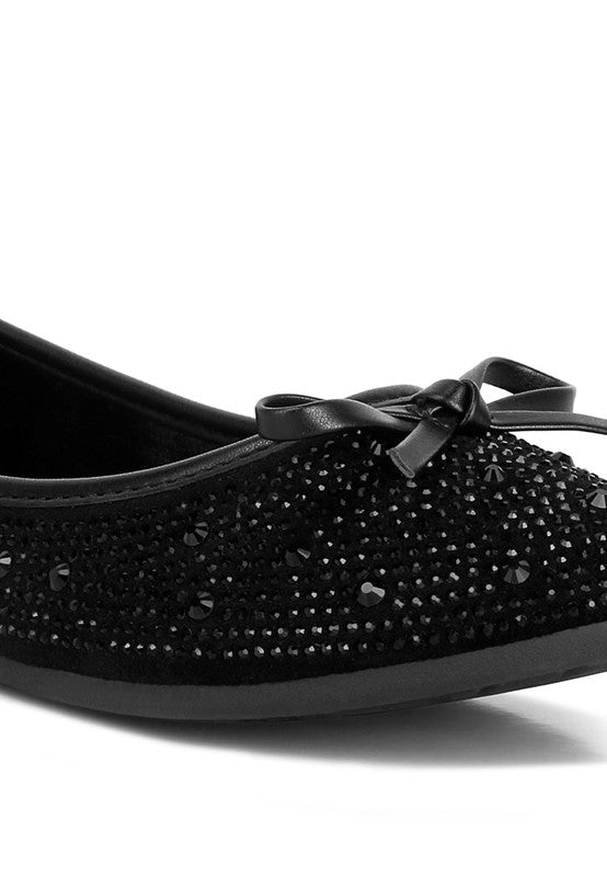 Hosana Rhinestones & Stud Embellished Ballet Flats - Guy Christopher