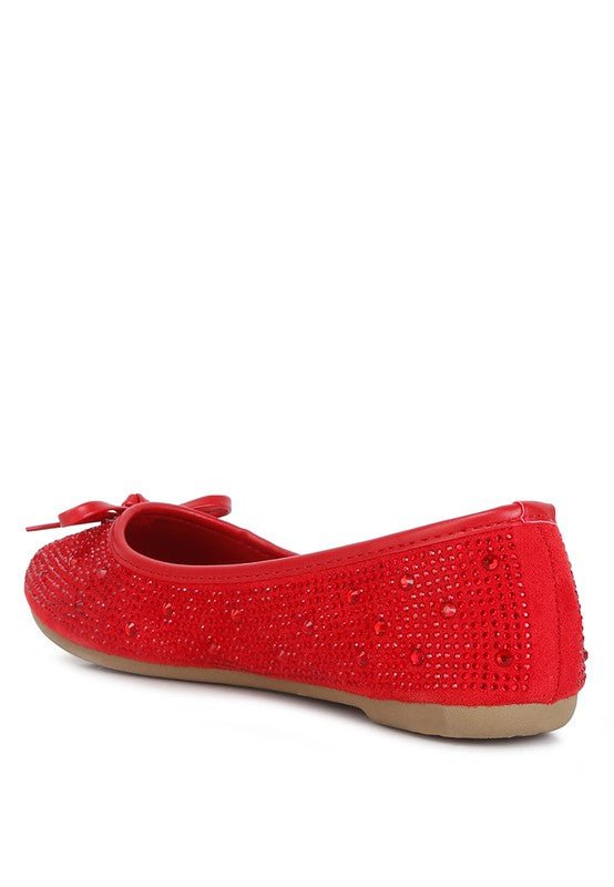 Hosana Rhinestones & Stud Embellished Ballet Flats - Guy Christopher