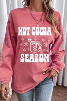 HOT COCOA SEASON Round Neck Sweatshirt - Guy Christopher
