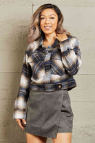 HYFVE Put In Work Semi Cropped Plaid Shacket - Guy Christopher