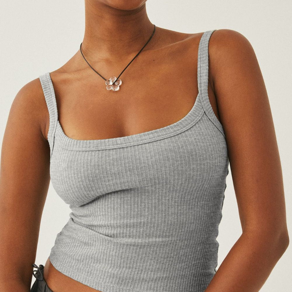 In Your Dreams Ribbed Cropped Cami - Guy Christopher