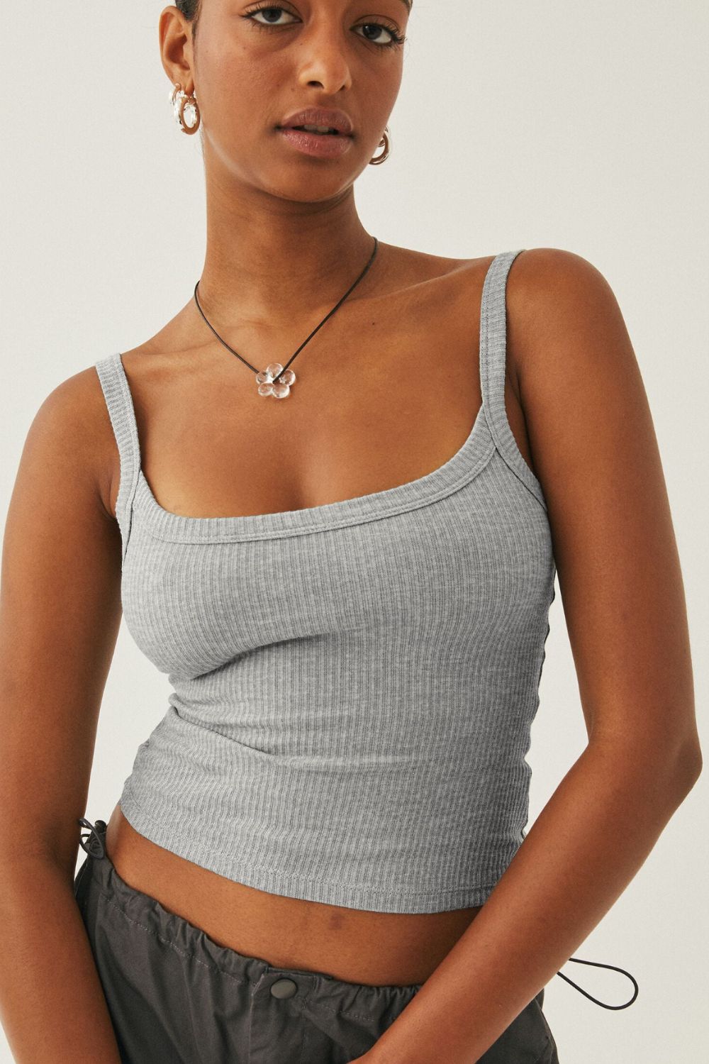 In Your Dreams Ribbed Cropped Cami - Guy Christopher