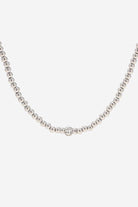 Inlaid Zircon Beaded Stainless Steel Necklace - Guy Christopher