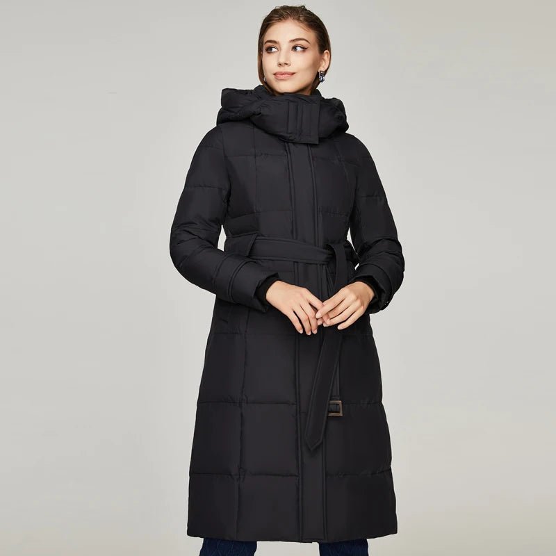 JAZZEVAR Woman Plus Size Coat Thick Parka Manteau Female Cotton Jacket Bubble Coats Bandana Jackets Grey Women's Winter M82018 - Guy Christopher