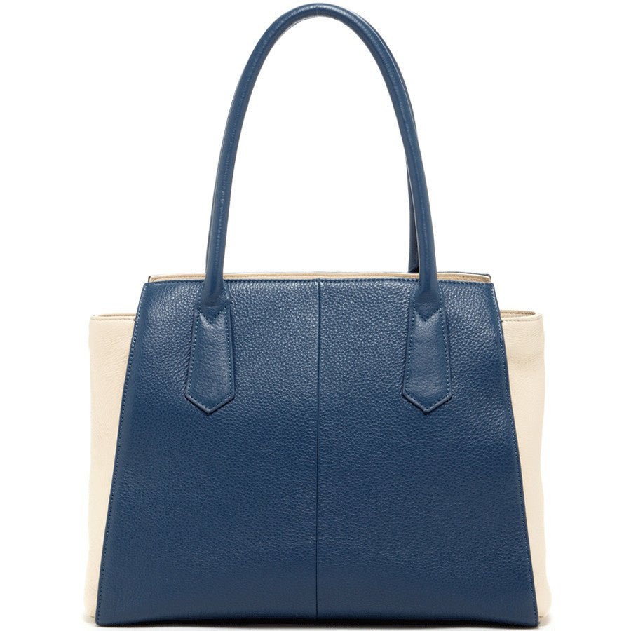 Jody Blue Ivory Leather Tote Bag - Guy Christopher