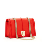 Josie Red Leather Purse with Chain - Guy Christopher
