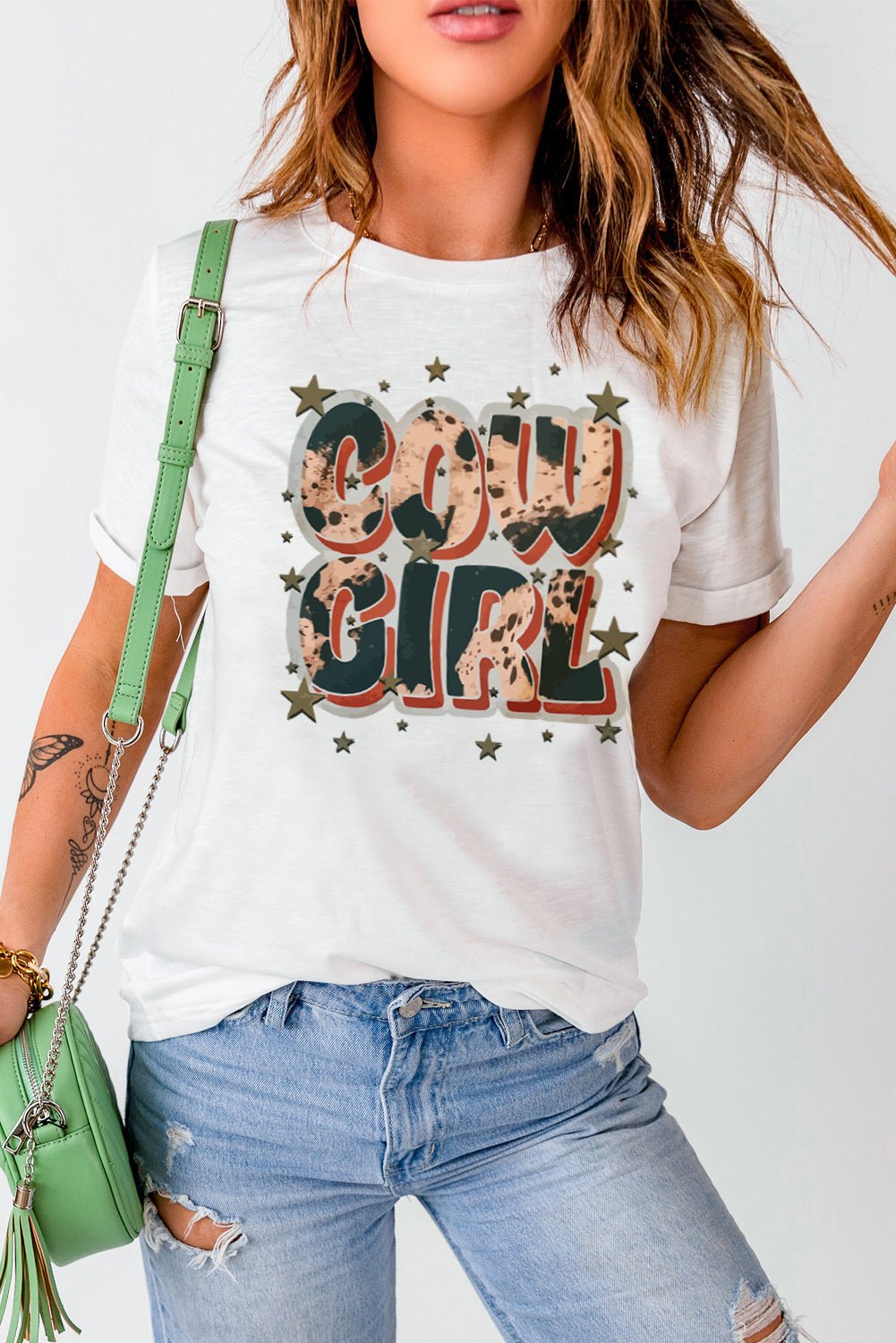 Journey of the Heart - Embrace Your Bohemian Spirit in our COWGIRL Graphic Tee - Luxurious Comfort and Flattering Shape for Endless Adventures - Guy Christopher