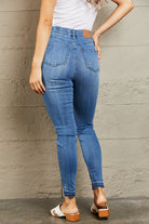 Judy Blue Janavie Full Size High Waisted Pull On Skinny Jeans - Guy Christopher