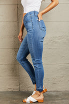 Judy Blue Janavie Full Size High Waisted Pull On Skinny Jeans - Guy Christopher