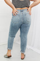 Judy Blue Malia Full Size Mid Rise Boyfriend Jeans - Guy Christopher
